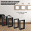 4Pcs 1/2Inch Single Gang Outlet Box Extender,Electrical Extender Receptacle Extension Black 2