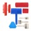 Wood Grain Tool,9Pcs Fake Roller Paint Brushes Graining Tool DIY Painting Tools 1