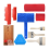 Wood Grain Tool,9Pcs Fake Roller Paint Brushes Graining Tool DIY Painting Tools 2
