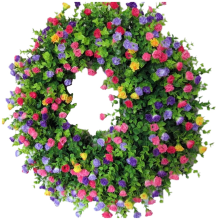 Boxwood Garland for Home Artificial Front Door Valentine'S Day Wedding Party Decoration Garland,A