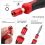 1/4Inch Screwdriver Bit Handle Multi-Function Set Drill Wrench Tool (Red) 3