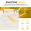 Beekeeping Gloves Tools White Leather Golden Yellow Mesh Short Breathable Bee Protection 4