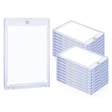 25pc Magnetic Card Holder 35pt,Card Case Protectors Hard Plastic,Card Sleeves Display for Baseball