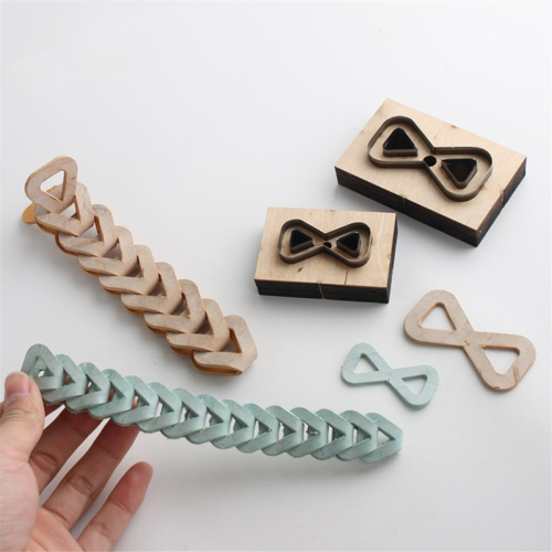2pc Leather Cutting Die Set,Leather Dies for Shapes,Bow Shape Backpack Strap Mold DIY Craft Projects 1