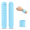 Wearable Nurse Notepad Wristbands, 2 Pack Silicone Reminder Bracelet Write on Memo,Blue 2