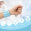 Wearable Nurse Notepad Wristbands, 2 Pack Silicone Reminder Bracelet Write on Memo,Blue 4