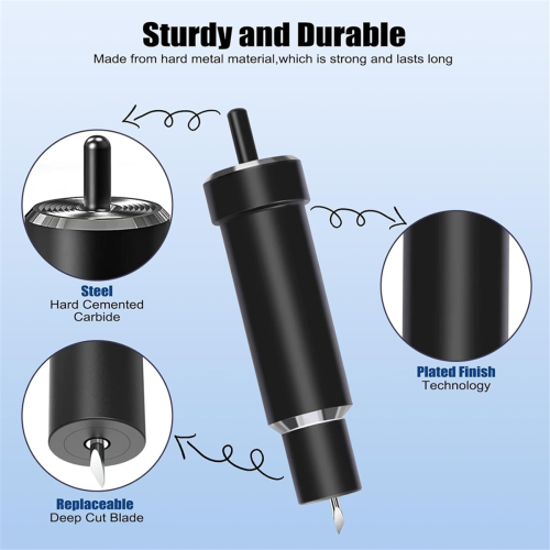 Blade and Housing,Deep Point for Explore 3/Air 2/Air/One/Maker/Maker,for Cutting Thick Materials Crafts A 2