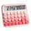 Desktop 12 Digit Cute Calculator, Mechanical Switch Design, Large LCD Display Big Button Calculator,Gradient Pink 1