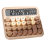 Desktop 12 Digit Cute Calculator, Mechanical Switch Design, Large LCD Display Big Button Calculator,Gradient Brown 1