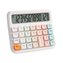 Desktop Calculator 12-Digit Display, Cute and Ergonomic Design with Large LCD Screen for Home, School, Office Use