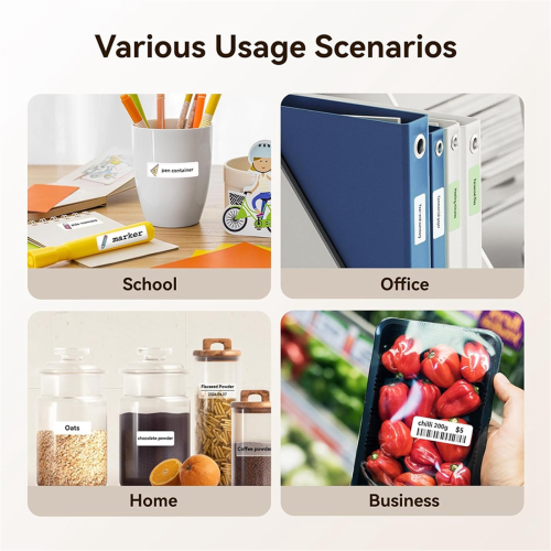 Label Maker Machine with Tape,Mini Portable Bluetooth Thermal Printer, Sticker for Home Office School 2