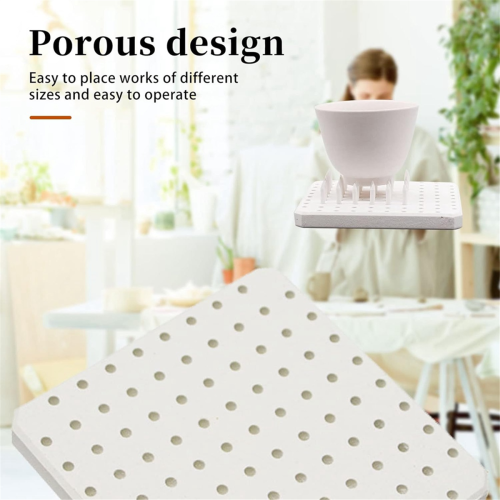 Ceramic Refractory Pad, 96 Points Bar Stilt Pottery Kiln Support Pad 2