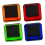 Fold Magnetic Parts Tools Tray Set, 4-Pack Foldable 4.5inch Square Silicone Bowls with Double Sided Base 1