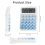 Desktop Mechanical Calculator, Cute Big Buttons Calculators with 12 Digits Large LCD Display, Desk Accessories,Blue 2
