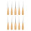 10Pcs Leather Sewing Awl with Wood Handle Craft Tools for Working 7