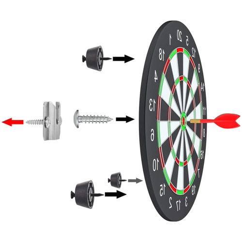 Wall Mounted Dartboard Holder Dartboards Mounting Bracket DartBoard Suspensions Stand Set Accessorys 1