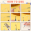 13Pcs Punch Needle Kit,Punch Tool Adjustable Embroidery Kits Wooden Handle Pen for Floss 4