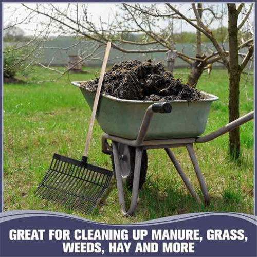 Manure Fork Replacement Head, Pitchfork Horse Rake, for Picking Up Manure, Plastic Head,B 2