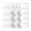 File Folder Tabs, 100 Sets Hanging Labels 2Inch Plastic Tabs and Inserts for Folders 8