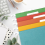 File Folder Tabs, 100 Sets Hanging Labels 2Inch Plastic Tabs and Inserts for Folders 6