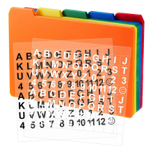 File Folders, 50Pack Two-Tone Color Folders Letter Size,Assorted Colors for Documents Organization 5