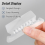 File Folder Tabs, 100 Sets Hanging Labels 2Inch Plastic Tabs and Inserts for Folders 5