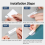 File Folder Tabs, 100 Sets Hanging Labels 2Inch Plastic Tabs and Inserts for Folders 3
