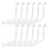 12Pcs Peg Board Hooks, Accessories, Long Hooks Set Metal Storage Tool Waterproof Home Office 7