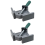 2PCS Right Angle Clip Clamp Single Handle 90 Degrees Adjustable Swing Jaw for Carpentry Frame Metal Welding 7