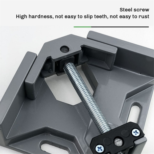 2PCS Right Angle Clip Clamp Single Handle 90 Degrees Adjustable Swing Jaw for Carpentry Frame Metal Welding 2