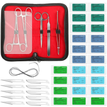 40Pcs SuturePractice Kit for Medicine Students SutureTraining,24 Packs SuturesThread,Complete Tools