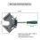 2PCS Right Angle Clip Clamp Single Handle 90 Degrees Adjustable Swing Jaw for Carpentry Frame Metal Welding 5