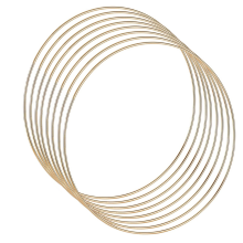 8Pcs Metal Floral Hoops Wreath 12 Inch Catcher Macrame Rings for Wedding Decor, Table Centerpieces