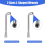 3D Printer Nozzle Cleaning Kit, 20 Pins/Needles 2 Wire Brushes L-Shaped Wrenches Tweezers 5