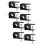 8 Pack Deck Torch Clamp Mounting Part Porch Rail Universal Pole Mount Bracket for Railings Posts 6