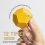 Mini Timer Rotate Dodecagon Rechargeable Sound Vibrate Light Alarm Flip Countdown for Timemanager Pink 5