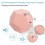 Mini Timer Rotate Dodecagon Rechargeable Sound Vibrate Light Alarm Flip Countdown for Timemanager Pink 4