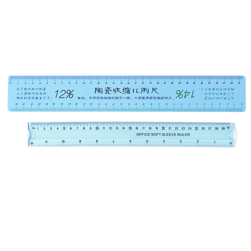 2pcs Ceramic Shrinkage Scale Set Plastic Soft Ruler DIY Shaping Multifunctional Drawing Measurer Pottery Tools B 1