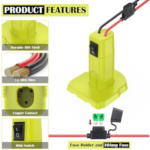 2Set Adapter for 18V Battery Conversion Kit DIY RC Toys and Robotics 2