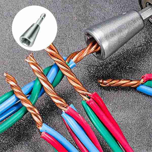 4Pcs Wire Twister Tool for Drill,6mm Twisting and 2-5 Way Stripper Drill, 2