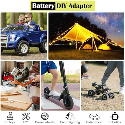 2Set Adapter for 18V Battery Conversion Kit DIY RC Toys and Robotics 1