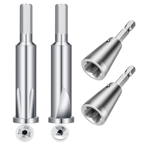 4Pcs Wire Twister Tool for Drill,6mm Twisting and 2-5 Way Stripper Drill, 1