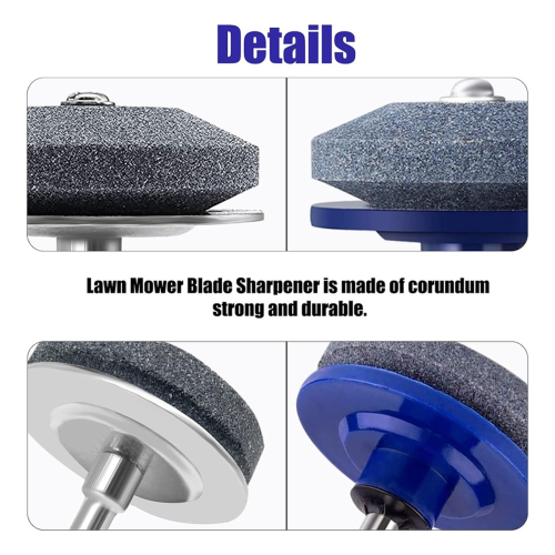 Lawn Mower Blade Sharpener, Lawnmower Sharpener for Drill with Balancer, Any 2
