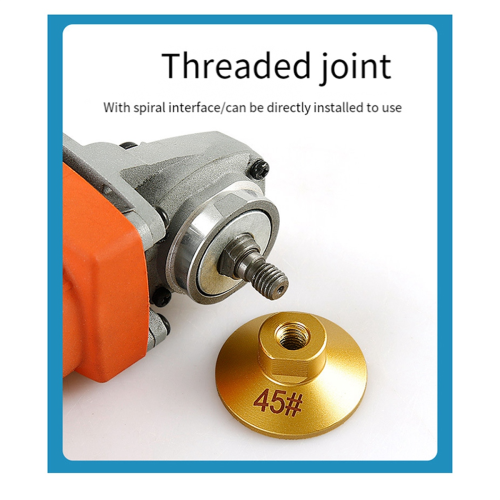 2PCS 45 M10 Brazed Flat Grinding Head Abrasive Polishing Stone Marble Quartz Cobblestone Grind 2