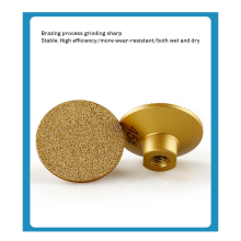 2PCS 45 M10 Brazed Flat Grinding Head Abrasive Polishing Stone Marble Quartz Cobblestone Grind