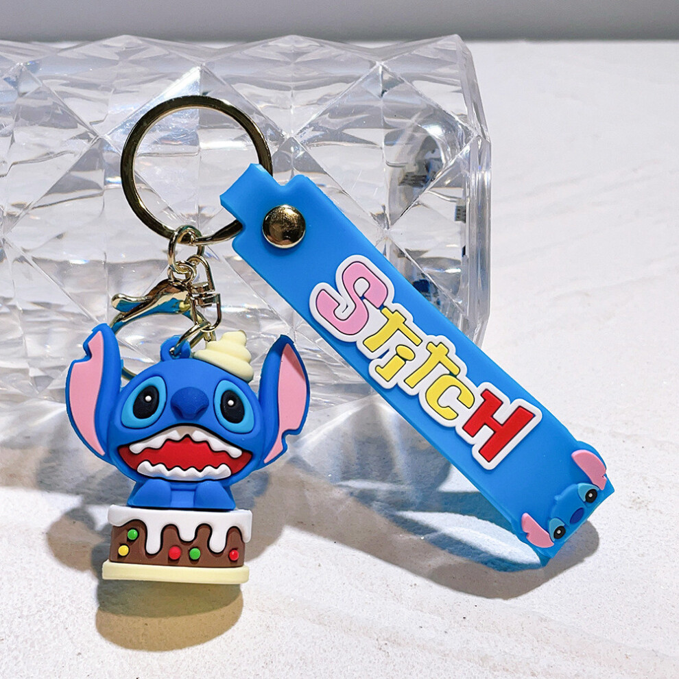 (Cake) Highquality Pvc Stitch Keychain With Diverse Shapes For Accessories Key