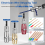 Wire Stripping and Twisting Tool,Electric Stripper,Wire Twister Tool for Drill with 25PCS Connectors Nuts 5