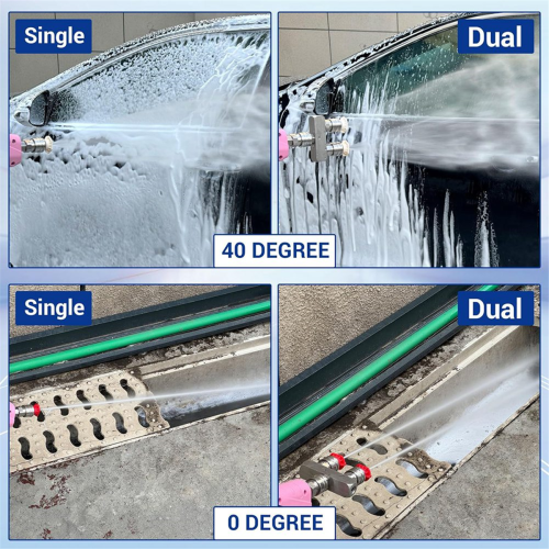 Pressure Washer Tips, 2-In-1 Nozzle Tip, Dual with 4PCS Nozzles 2