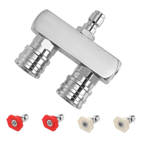 Pressure Washer Tips, 2-In-1 Nozzle Tip, Dual with 4PCS Nozzles