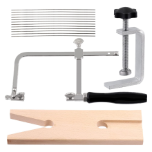 14-Piece Jeweler'S Saw Horse Combo Set, Adjustable Horse, Wood Bench Tools for Jewelry Making